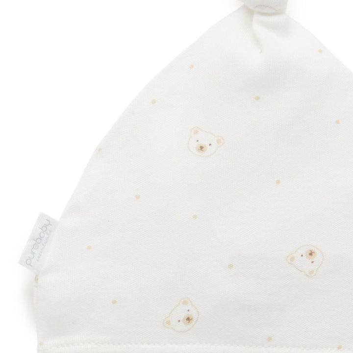 Purebaby 2-Pack Organic Cotton Knot Hat