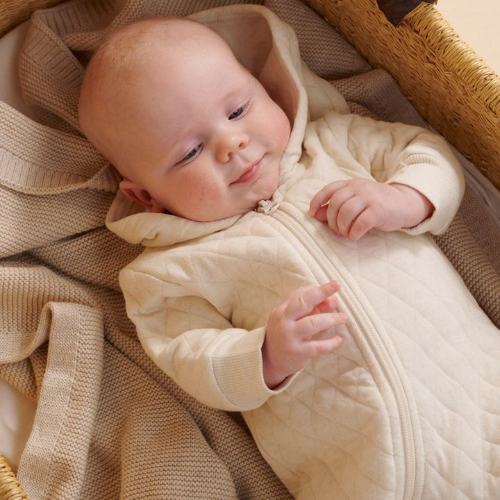 Purebaby Organic Cotton Blend Quilted Growsuit