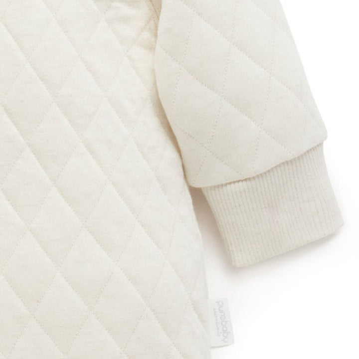 Purebaby Organic Cotton Blend Quilted Growsuit
