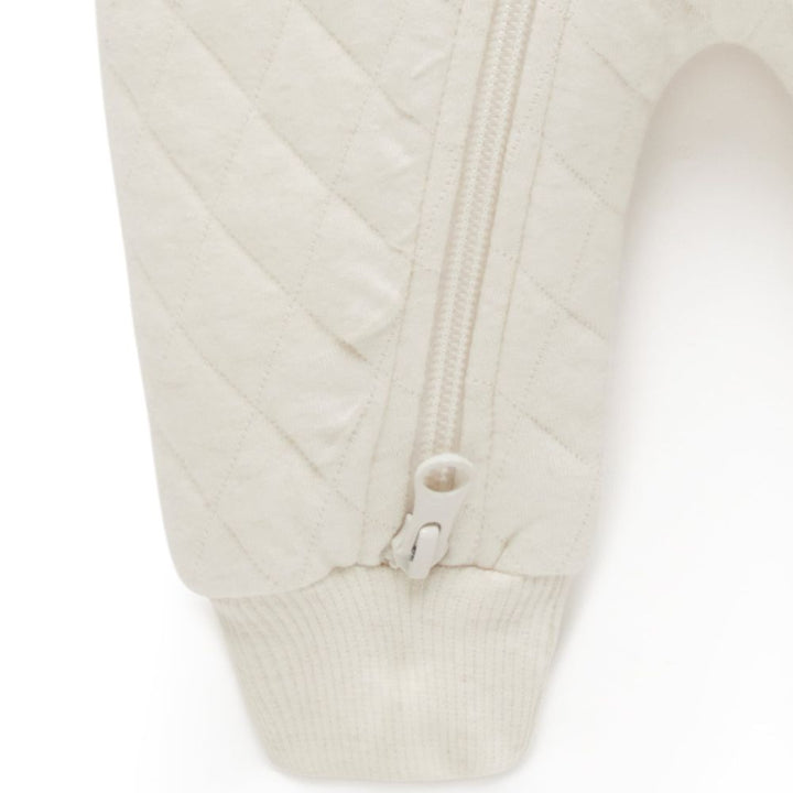 Purebaby Organic Cotton Blend Quilted Growsuit