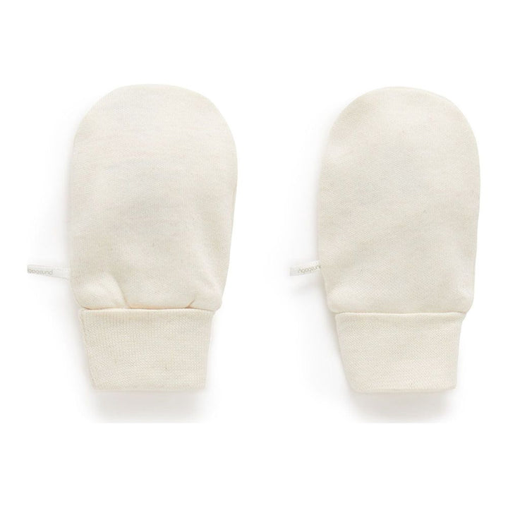 Purebaby Organic Cotton Mittens Wheat Melange