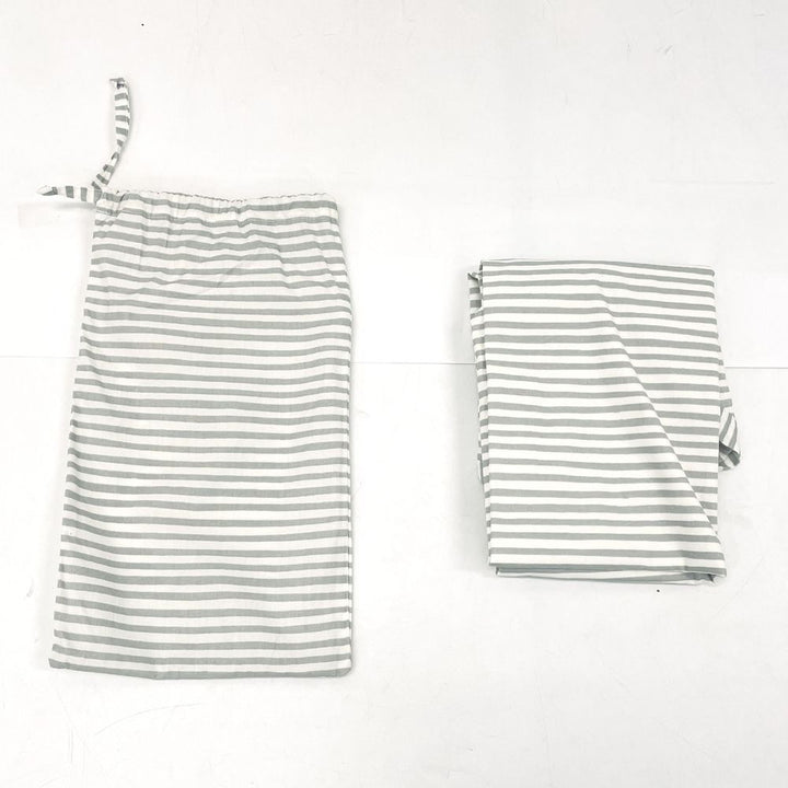 Stokke x Pehr Organic Cotton Mini Crib Sheet for Stokke Sleepi Mini V3 - Stripped Away Pebbles (Open Box)