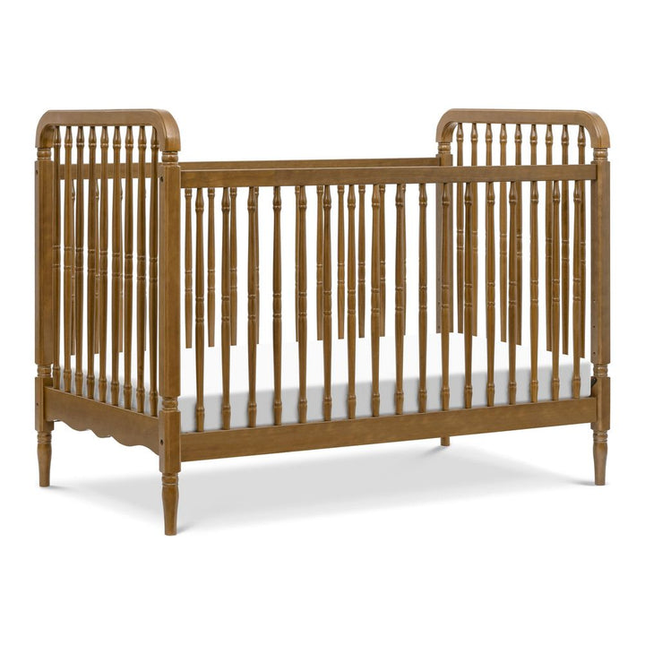 Namesake Liberty 3-in-1 Convertible Spindle Crib with Toddler Bed Kit Natural Walnut