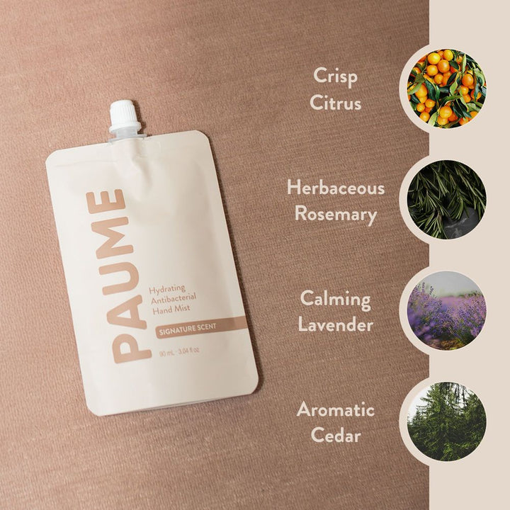 Paume Hydrating Antibacterial Hand Mist Refill Bag (90ml)
