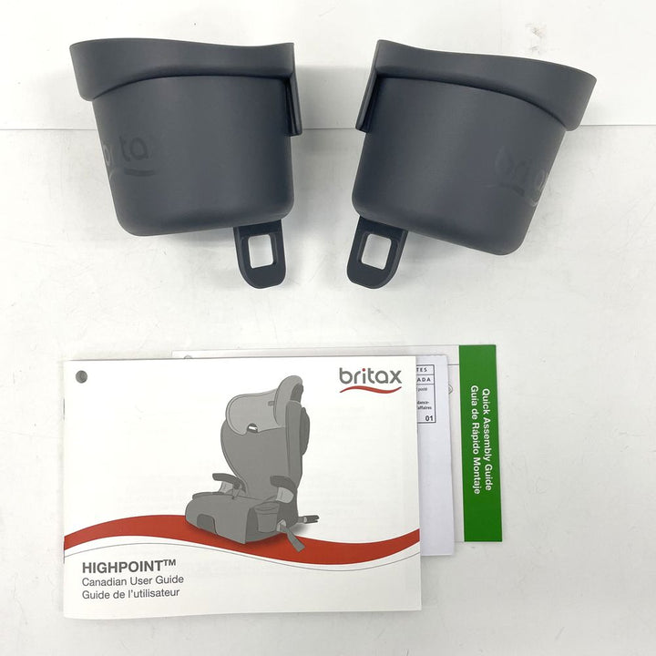 Britax Highpoint Backless Belt-Positioning Booster Seat - Black Ombre (SafeWash) (Open Box)