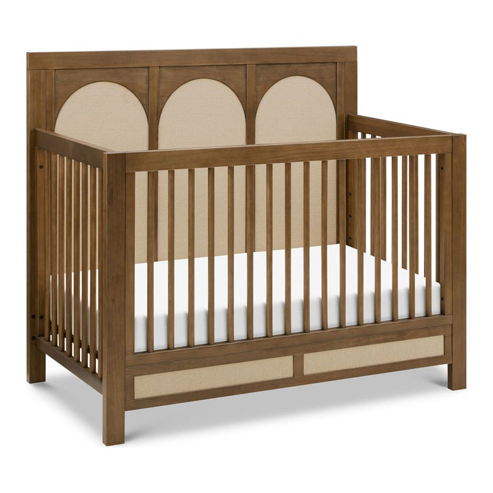 Namesake Eloise 4-in-1 Convertible Crib with Performance Sand Eco-Weave Natural Walnut