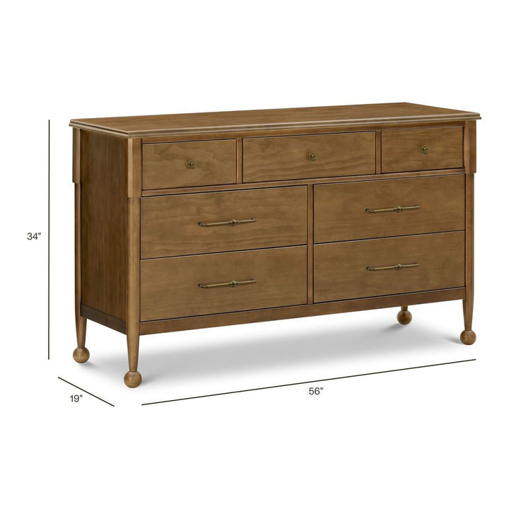 Namesake Alouette 7-Drawer Assembled Dresser - Natural Walnut