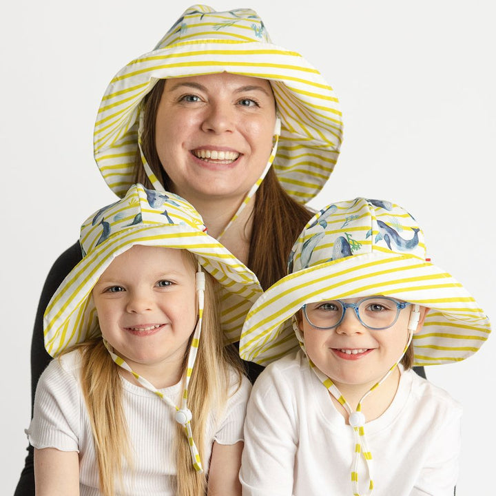 Newbornlander Summer Hat - Whale Dance