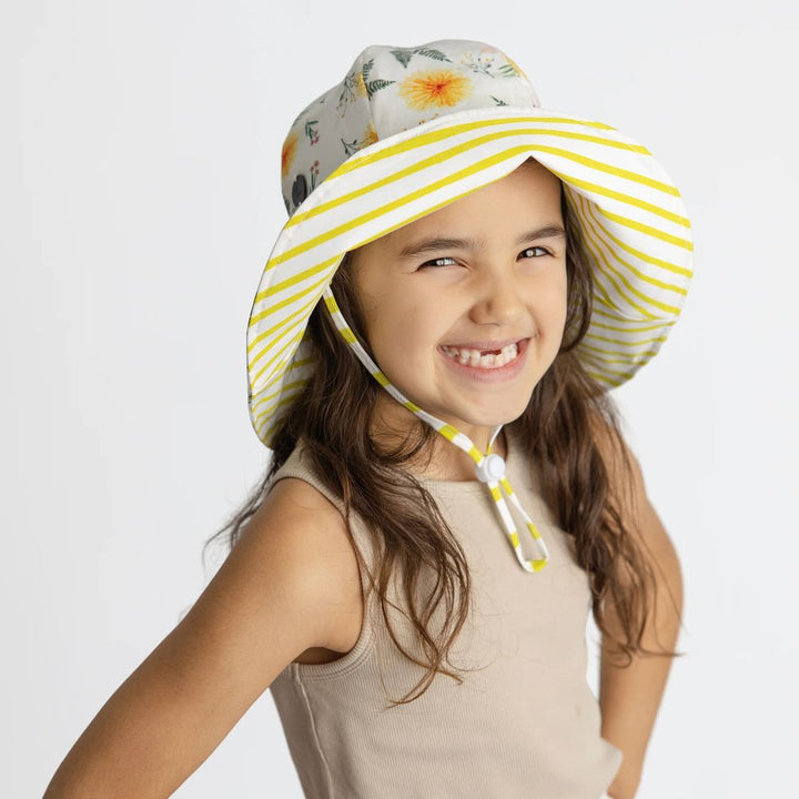 Newbornlander Summer Hat - Flowers & Ferns