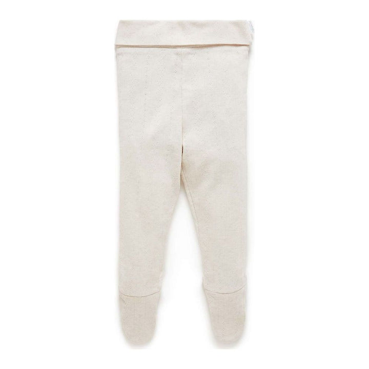 Purebaby 2-Pack Organic Cotton Pointelle Long Sleeve Wrap Bodysuit and Leggings Set