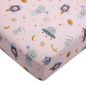 Loulou Lollipop Muslin Crib Sheet - Astro Explorers Default Title