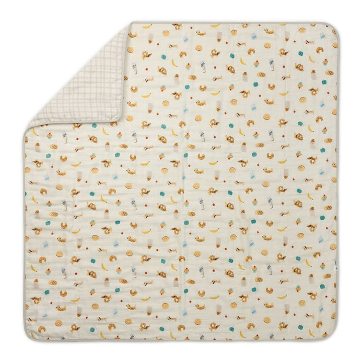 Loulou Lollipop Muslin Quilt Blanket - French Breakfast Default Title