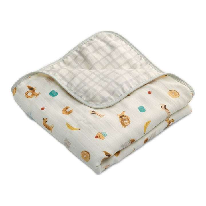 Loulou Lollipop Muslin Quilt Blanket - French Breakfast
