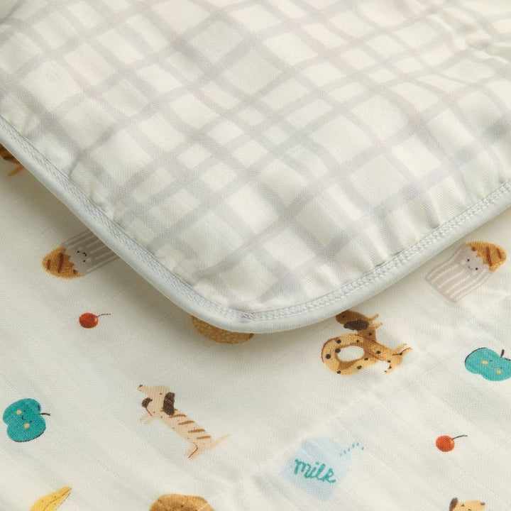 Loulou Lollipop Muslin Quilt Blanket - French Breakfast