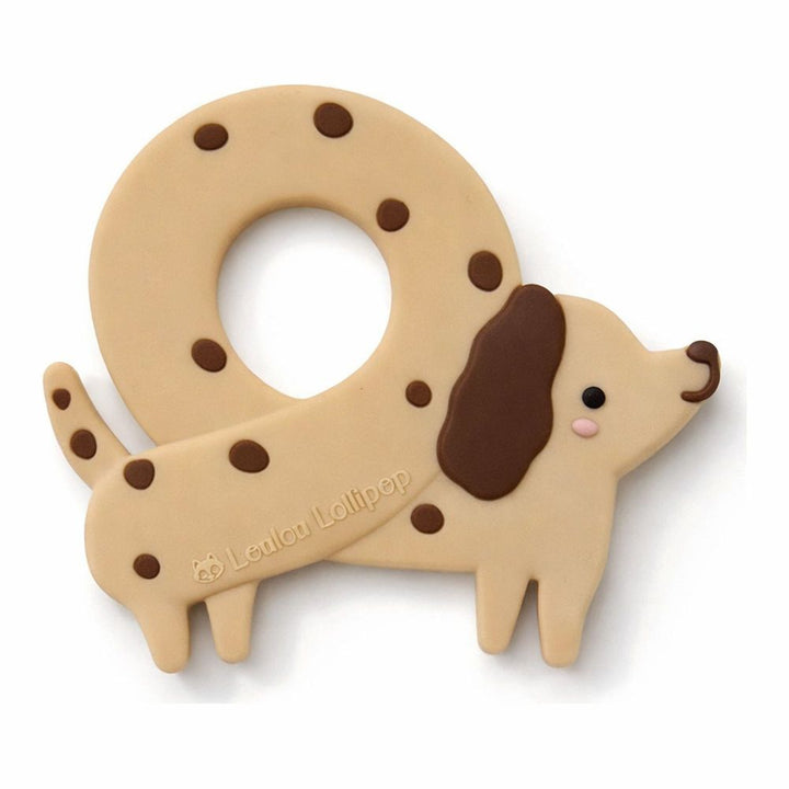 LouLou Lollipop Silicone Teether - Pretzel Dog Default Title