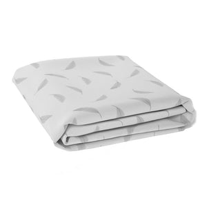 Kushies Flannel Fitted Crib Sheet - Grey Feathers (Floor Model) Default Title