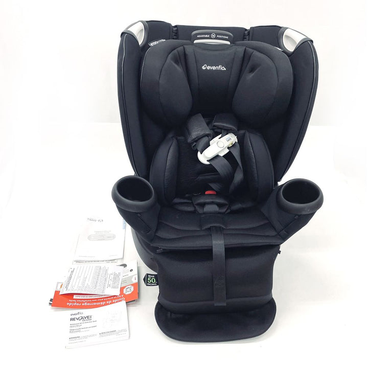 Evenflo GOLD Revolve360 Extend All-in-one Rotational Car Seat with SensorSafe - Onyx Black (Open Box)