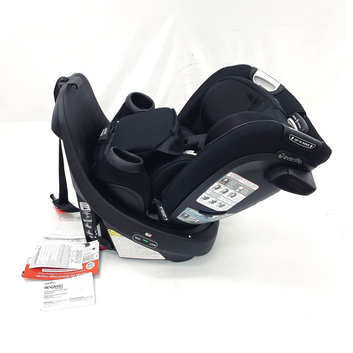 Evenflo GOLD Revolve360 Extend All-in-one Rotational Car Seat with SensorSafe - Onyx Black (Open Box)