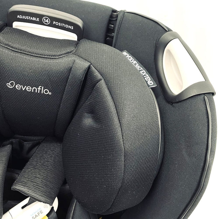 Evenflo GOLD Revolve360 Extend All-in-one Rotational Car Seat with SensorSafe - Onyx Black (Open Box)