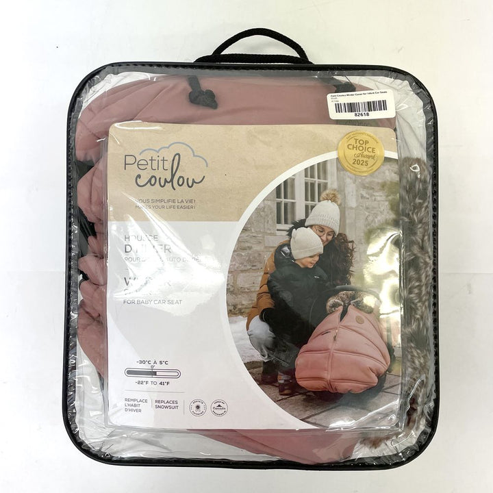 Petit Coulou Winter Cover for Infant Car Seats - Blush (Open Box)