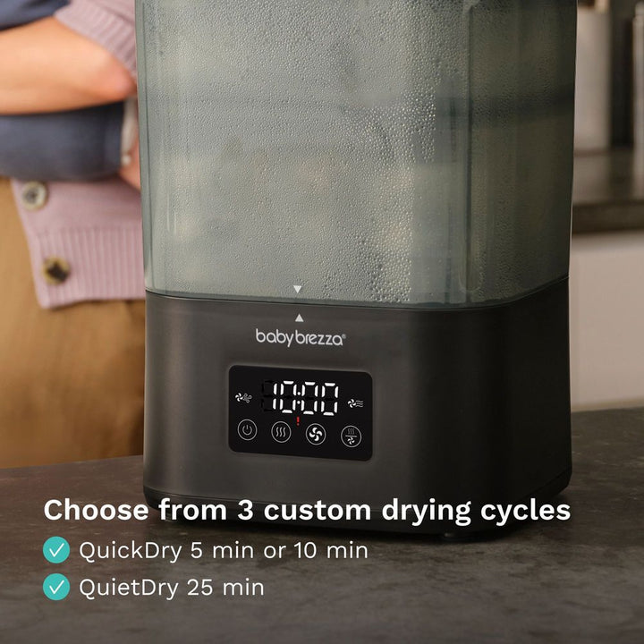 Baby Brezza SuperQuick 10-Minute Bottle Sterilizer & Dryer - Black