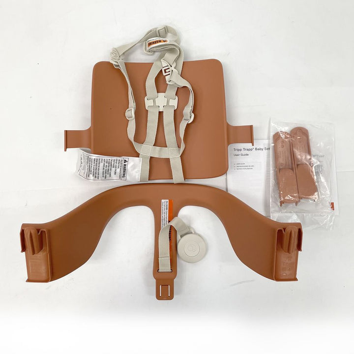 Stokke Tripp Trapp Baby Set2 with Harness & Extended Gliders - Terracotta (Open Box)