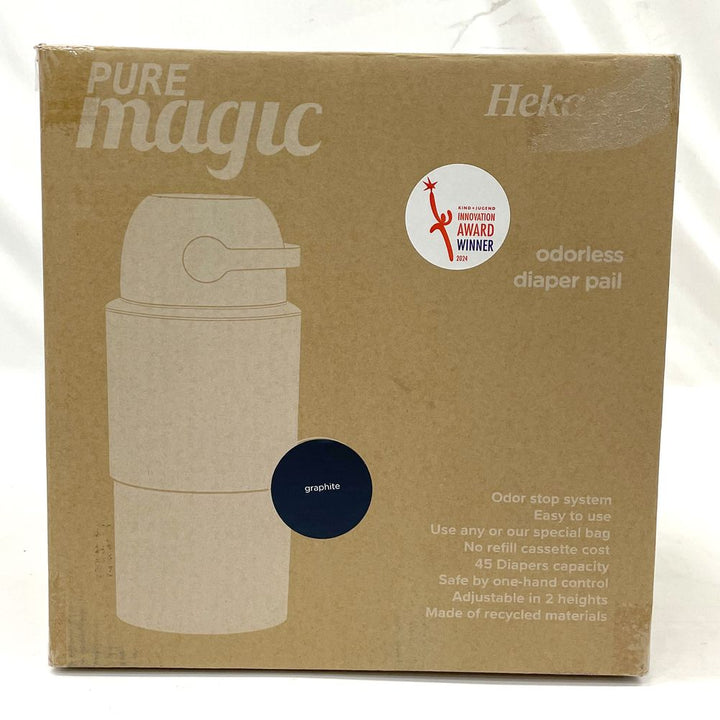 Pure Magic HEKA L Diaper Pail - Graphite (Open Box)