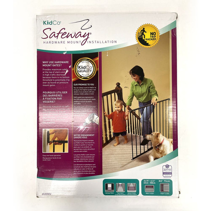 KidCo Safeway Hardware Mounted Safety Gate - Black (Open Box)