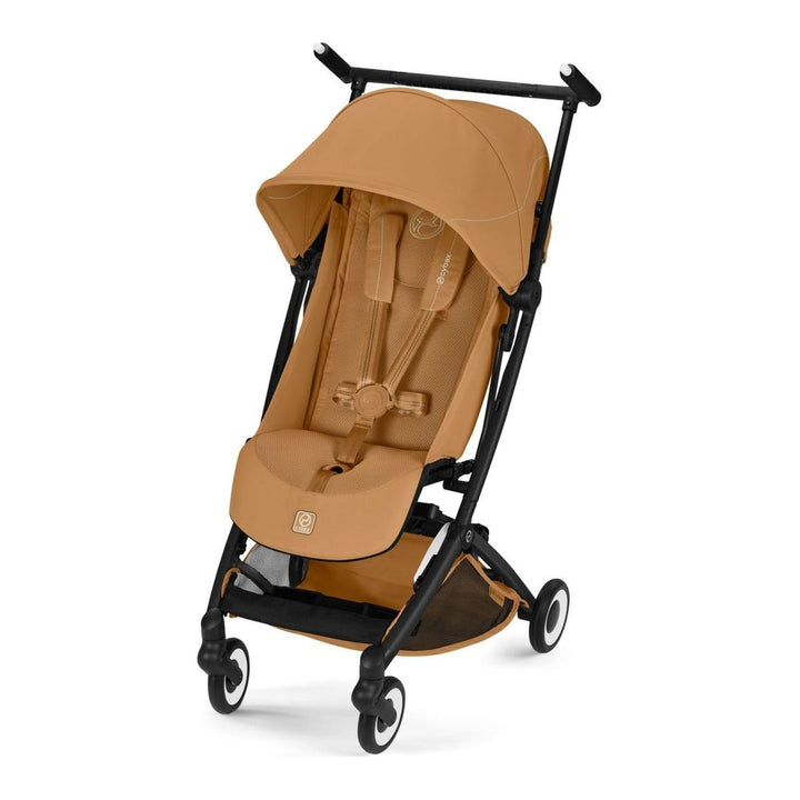 Cybex Libelle Ultra-Lightweight Travel Stroller Cinnamon Yellow on Black Frame
