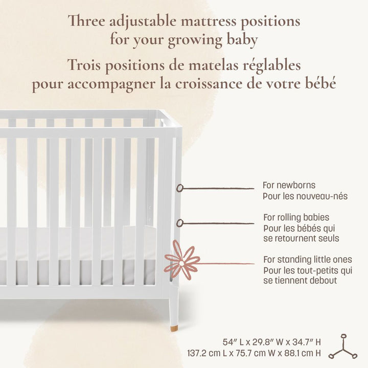 Little Seeds Aster 4-in-1 Convertible Crib