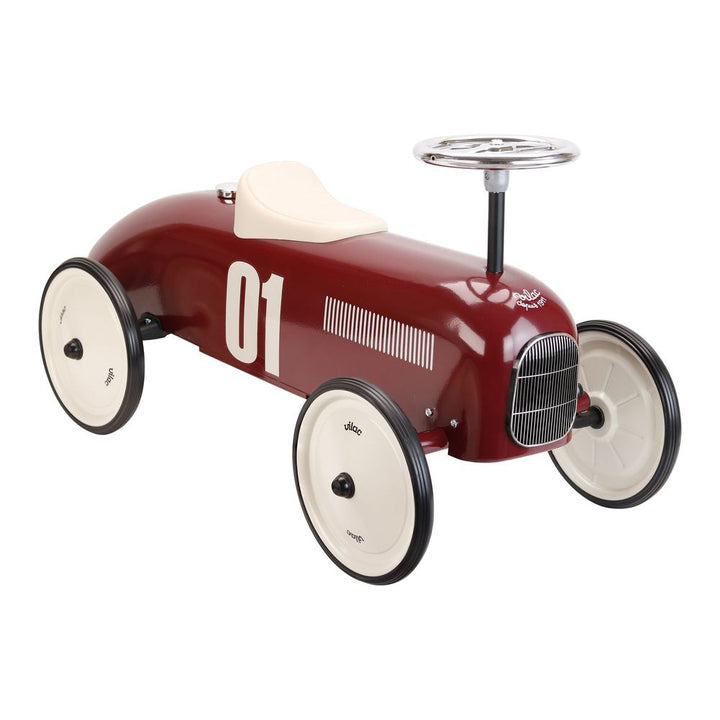 Vilac Ride-On Vintage Racing Car - Burgundy Default Title