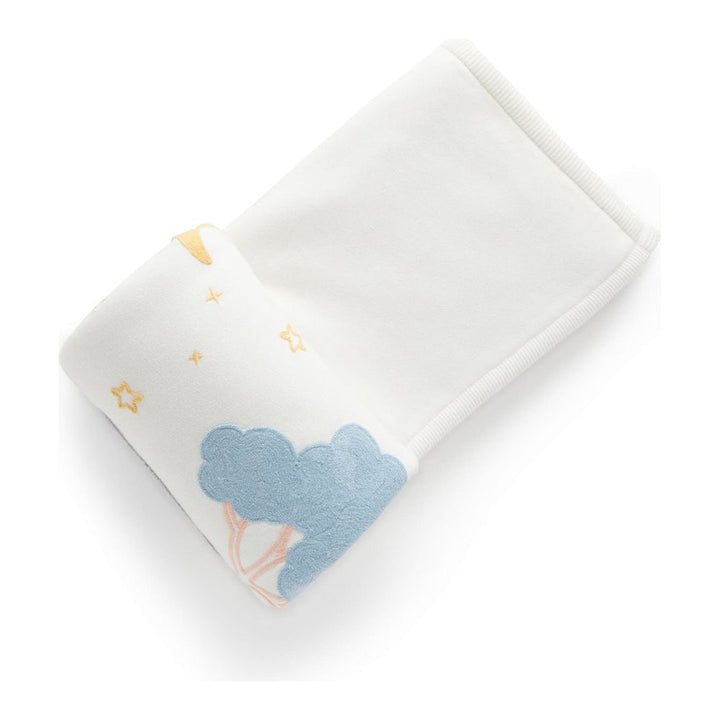 Purebaby Embroidered Plush Lined Blanket Little Nap