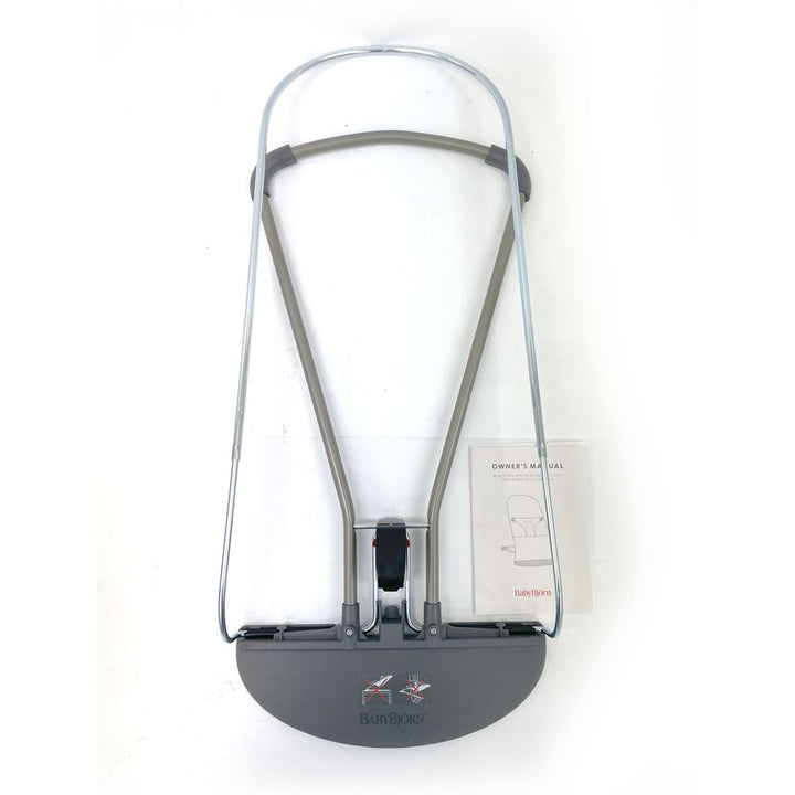BabyBjorn Bouncer Bliss in Woven Fabric - Petal Quilt, Anthracite on Dark Grey Frame (Open Box)