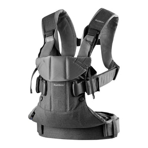 BabyBjorn Baby Carrier ONE Cotton Mix - Denim Grey/Dark Grey (Floor Model) Default Title