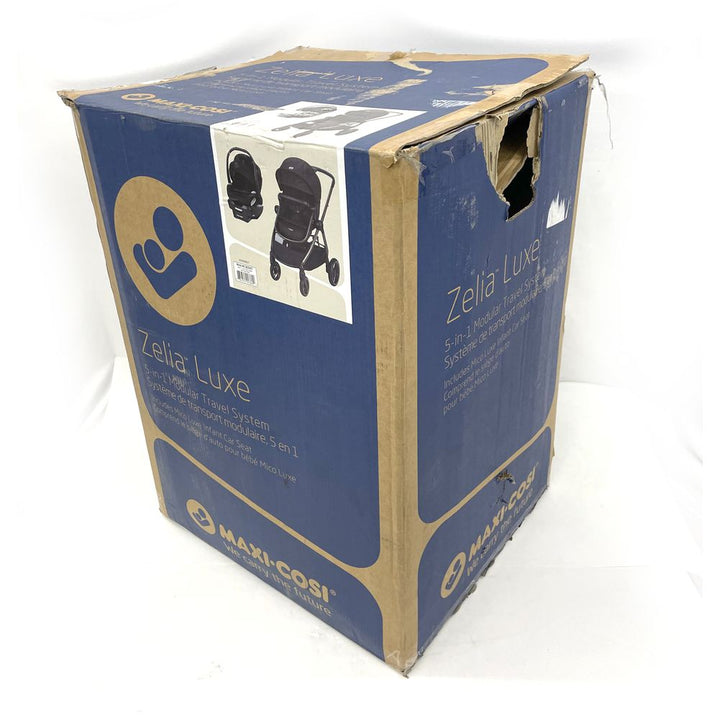 Maxi Cosi Zelia Luxe 5-in-1 Modular Travel System - New Hope Black (Open Box)
