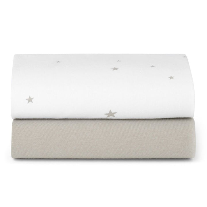 Snuz Snuzpod5 Bassinet Sheet Star White Grey