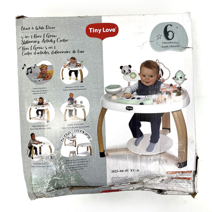 Tiny Love Black & White 5-in-1 Activity Center (Open Box)