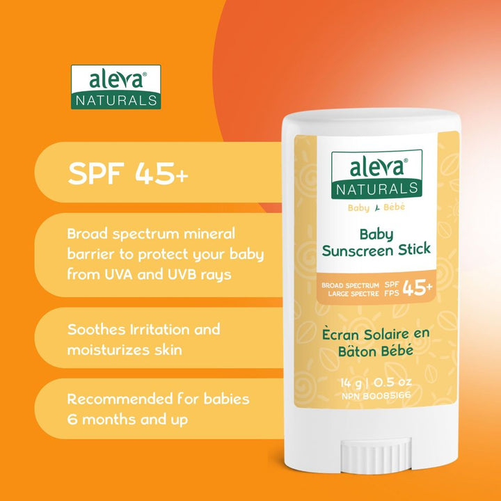 Aleva Baby Sunscreen Stick (SPF 45+)