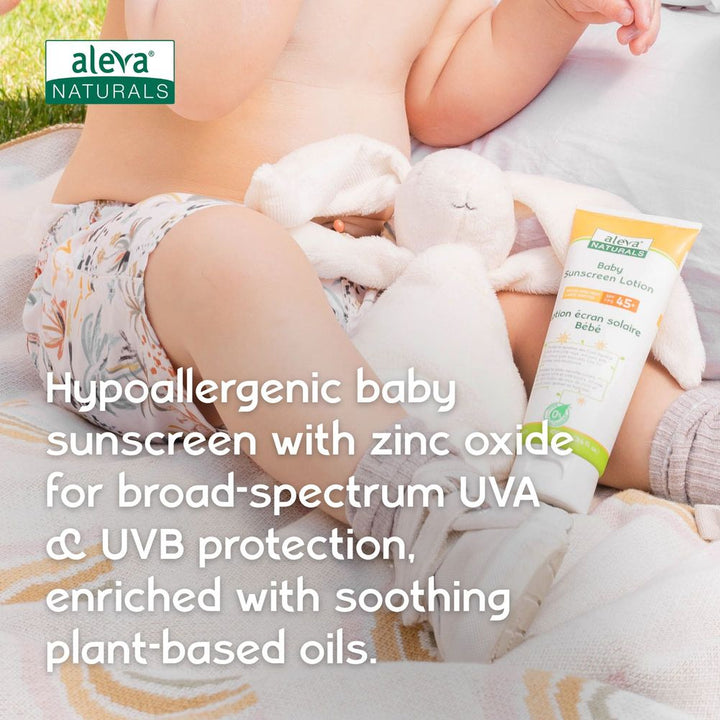 Aleva Baby Sunscreen Lotion (SPF 45+)