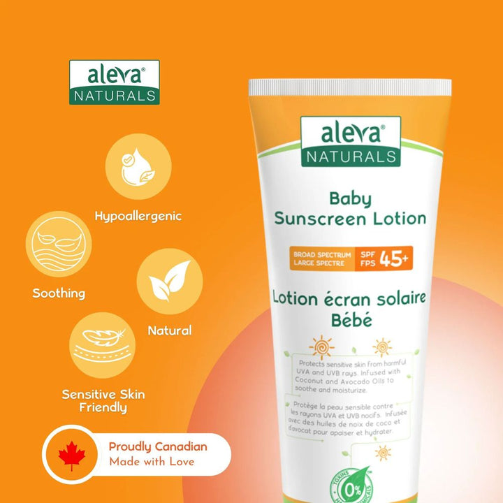 Aleva Baby Sunscreen Lotion (SPF 45+)
