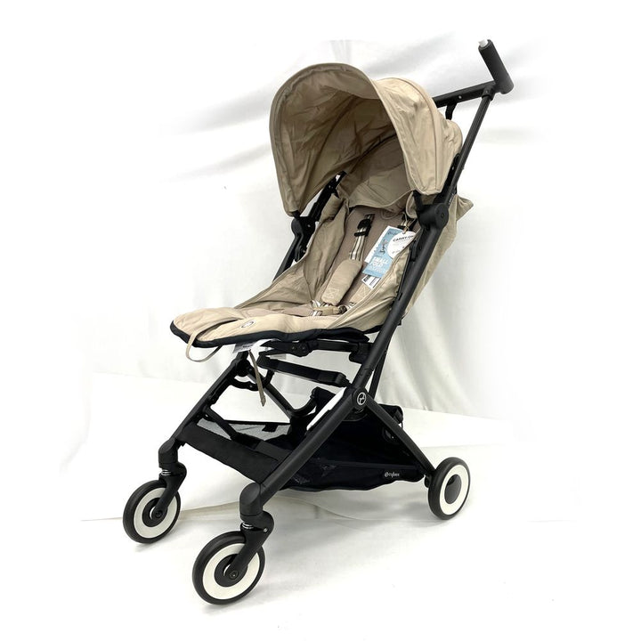 Cybex Libelle 2 Ultra Compact Stroller - Almond Beige on Black Frame (Open Box)