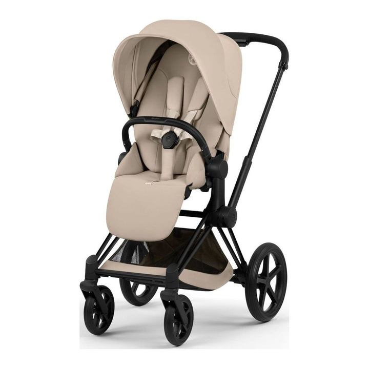 Cybex Priam Complete Stroller Cozy Beige on Black Frame
