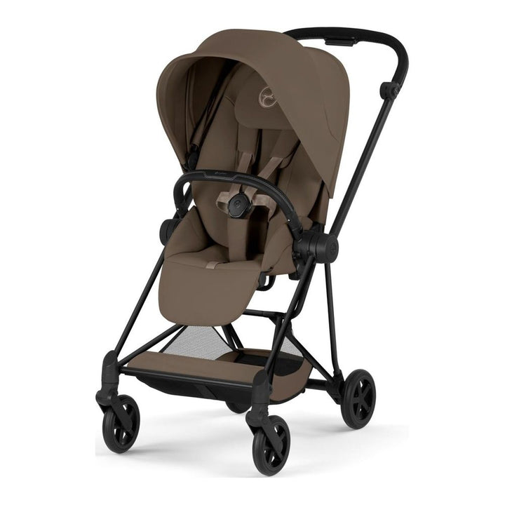 Cybex Mios Complete Stroller Coconut Brown on Black Frame