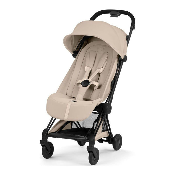 Cybex Coya Complete Stroller Cozy Beige on Black Frame