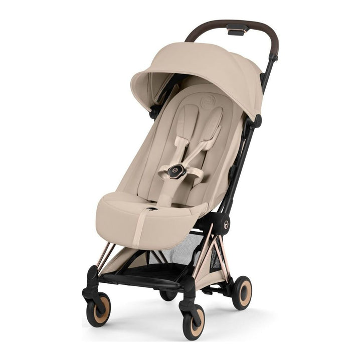 Cybex Coya Complete Stroller Cozy Beige on Rose Gold Frame