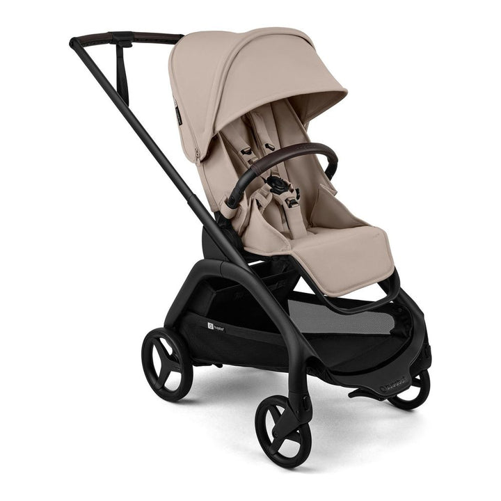 Bugaboo Dragonfly Plus Seat Complete Stroller Desert Taupe on Black Frame