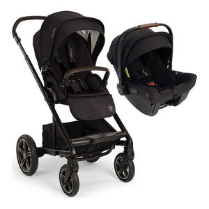 NUNA MIXX Next BMW Collection and PIPA Urbn Travel System Element Stroller Caviar Car Seat