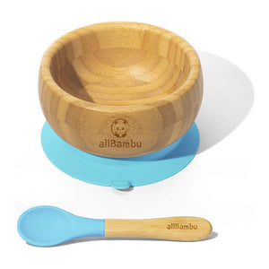 allBambu Bamboo Baby Suction Bowl & Spoon Set