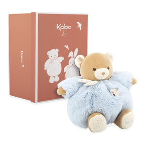 Kaloo Patapouf Bear Soft Plush Toy - Blue (9.9 inch) Default Title