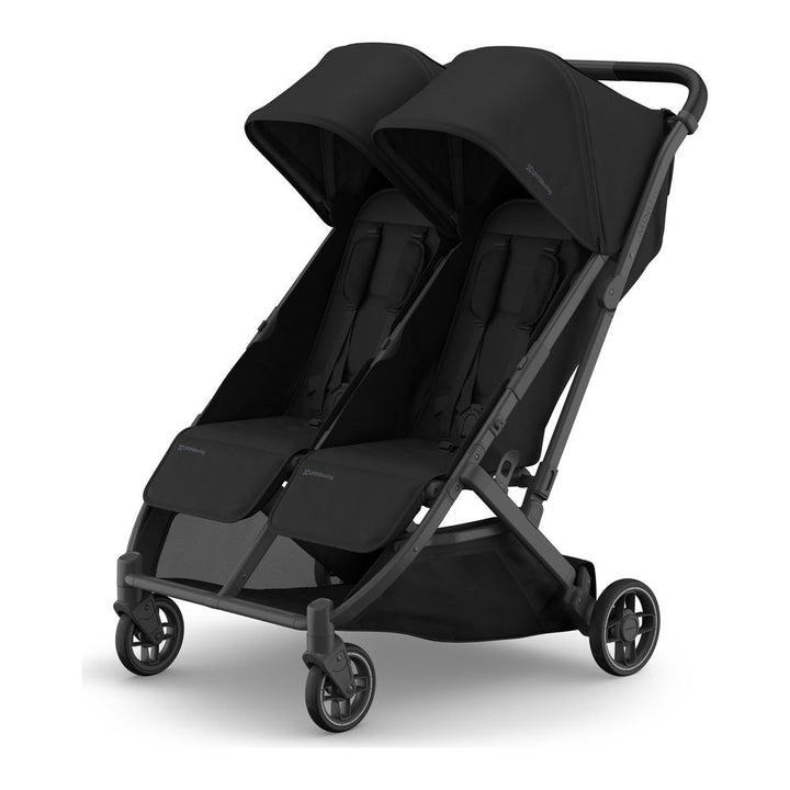UPPAbaby Minu Duo Lightweight Double Stroller James (Black on Carbon Frame)